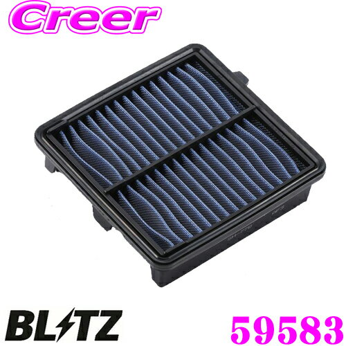 BLITZ ブリッツ エアフィルター SH-77B 59583 ホンダ フィット(GE8)用 サスパワーエアフィルターLM SUS POWER AIR FILTER LM 純正品番17220-RB0-000対応品