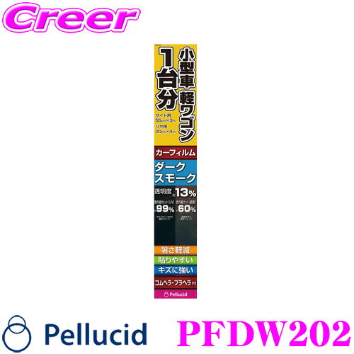 【5/21～5/26はエントリー+3点以上購入でP10倍】 ペルシード PFDW202 カーフィルム 小型車・軽ワゴン1台分 赤外線カットIRHCフィルム DSM サイド用:55cm×3m/リヤ用:20cm×4m サイド・リヤ窓 3m巻 55cm幅/4m巻 20cm幅 断熱フィルム