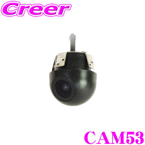 【当店 必ずP5倍！※要エントリー】 マックスウィン CAM53 超小型埋込み式サイドカメラ 1円玉より小さい超小型 対角170° 正像・鏡像切替 DV12V専用