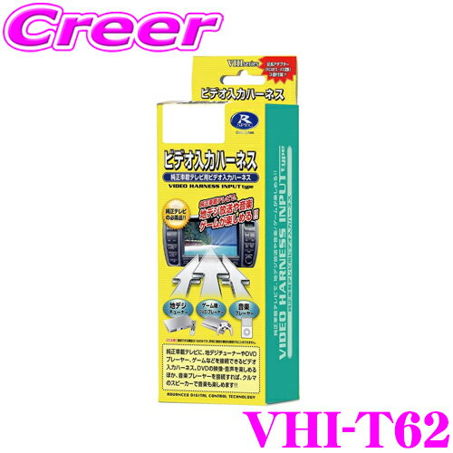 【5/9～5/15はエントリー+3点以上購入でP10倍】 データシステム VHI-T62 ビデオ入力ハーネス 【純正ナビにビデオ入力ができる!】 【トヨタエスティマ/アルファード レクサス等】