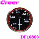 Defi デフィ 日本精機 DF16803 Racer Gauge N2(レーサーゲージ N2) RED レーサーゲージ レッドモデル 圧力計 【サイズ：φ60/照明カラー：ホワイト】