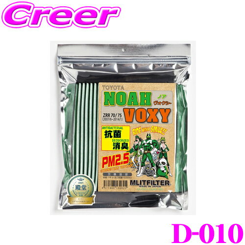 エムリットフィルター D-010 ノア/ヴォクシー 専用エアコンフィルター 【トヨタ 70系ノア/70系ヴォクシー用】