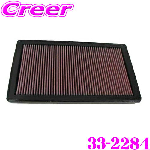 K&N 純正交換フィルター 33-2284 マツダ RX-8 用 リプレイスメント ビルトインエアフィルター 純正品番:N3H1-13-Z40対応