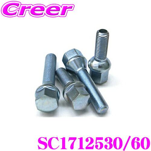 【当店 必ずP3倍！※要エントリー】 シュラウベ Schraube ZINCボルトSC1712530/60(1本入り) 【M12×1.5テーパー/BMW ルノー他】
