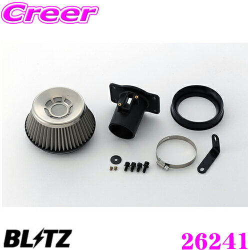 【最大100％ポイント還元＆2000円OFFクーポン 6/1～】BLITZ ブリッツ No.26241 日産 E12改 ノートニスモS用 サスパワー コアタイプエアクリーナー SUS POWER AIR CLEANER