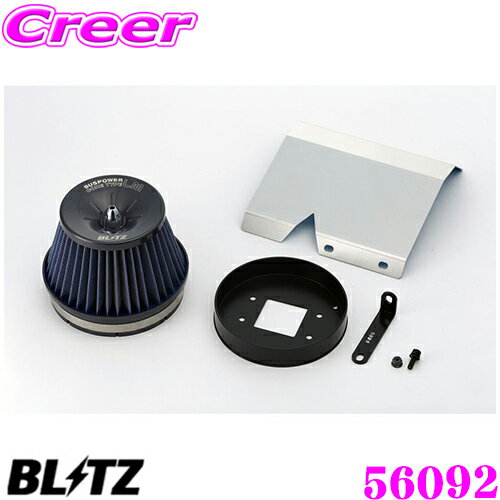 【ほぼ全品P2倍以上！1/1～1/5迄】BLITZ ブリッツ No.56092 マツダ ロードスター(NA6CE)用 サスパワー コアタイプLM エアクリーナー SUS POWER CORE TYPE LM