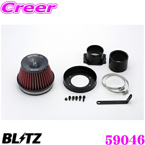 BLITZ ブリッツ No.59046 トヨタ チェイサー(JZX100)用 サスパワー コアタイプLM エアクリーナー SUS POWER CORE TYPE LM-RED