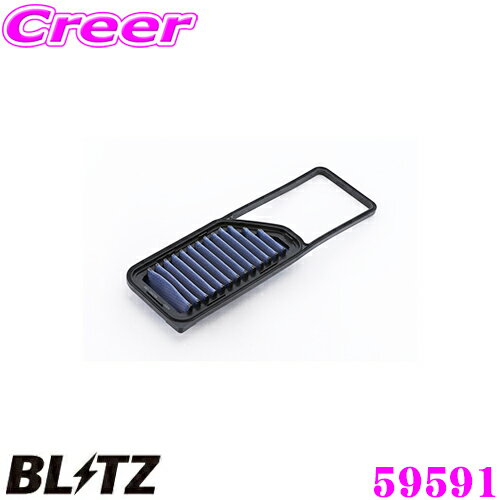 BLITZ ブリッツ エアフィルター SD-867B 59591 ダイハツ ミラココア(L675S L685S)用 サスパワーエアフィルターLM SUS POWER AIR FILTER LM 純正品番17801-B2090対応品