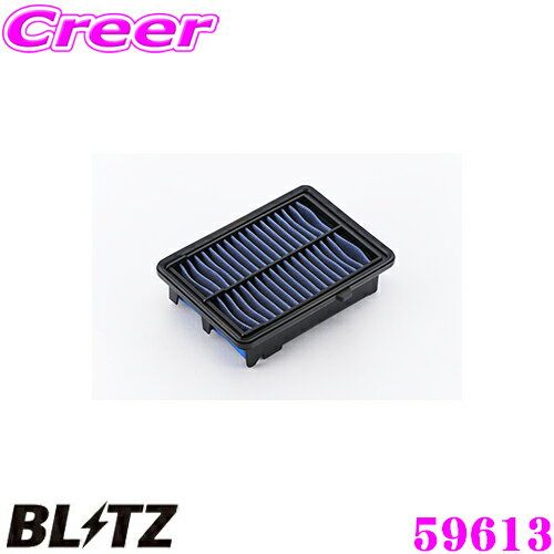 【ほぼ全品P2倍以上！1/1～1/5迄】BLITZ SH-697B No.59613 SUS POWER AIR FILTER LM ホンダ グレイス(GM4/GM5)用 サスパワーエアフィルターLM
