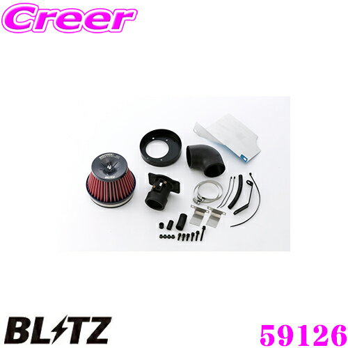BLITZ ブリッツ No.59126 ホンダ CR-Z(ZF1/ZF2)用 サスパワー コアタイプLM エアクリーナー SUS POWER CORE TYPE LM-RED