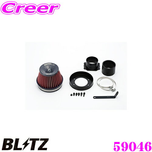 BLITZ ブリッツ No.59046 トヨタ マークII(JZX100)用 サスパワー コアタイプLM エアクリーナー SUS POWER CORE TYPE LM-RED