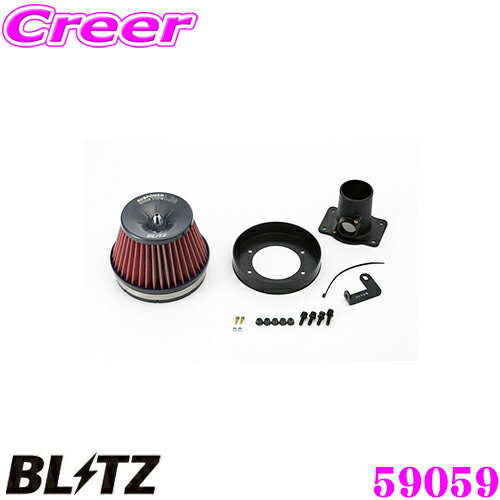 ＼今なら最大5000ポイント！要エントリー／BLITZ ブリッツ No.59059 トヨタ ヴィッツ(NCP10系)用 サスパワー コアタイプLM エアクリーナー SUS POWER CORE TYPE LM-RED