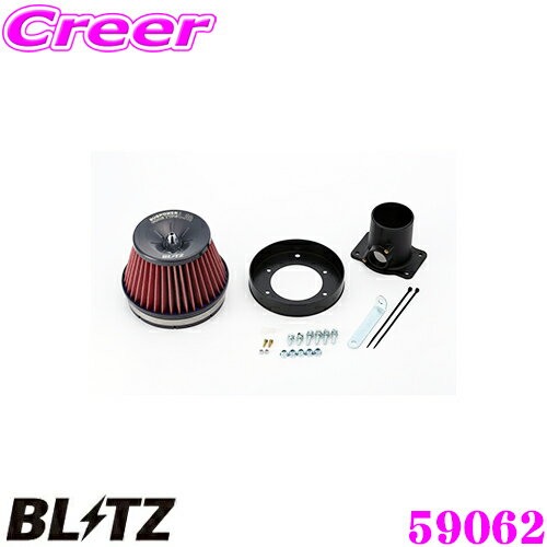 BLITZ ブリッツ No.59062 トヨタ アレックス(ZZE123)用 サスパワー コアタイプLM エアクリーナー SUS POWER CORE TYPE LM-RED