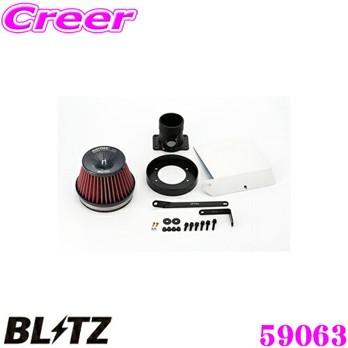 BLITZ ブリッツ No.59063 トヨタ ソアラ(UZZ40)用 サスパワー コアタイプLM エアクリーナー SUS POWER CORE TYPE LM-RED