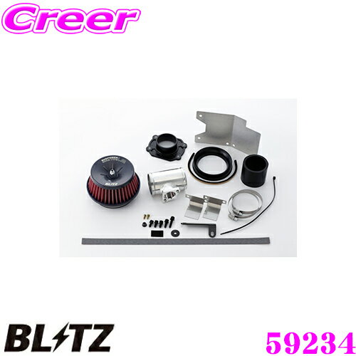 BLITZ ブリッツ No.59234 マツダ デミオ(DJ5FS/DJ5AS)用 サスパワー コアタイプLM エアクリーナー SUS POWER CORE TYPE LM-RED