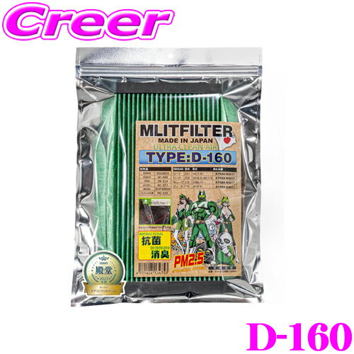 エムリットフィルター D-160 日産 ZE0 ZE1 リーフ / Z12 キューブ / F15 ジューク エアコンフィルター 純正品番:AY684-NS017 【花粉やPM2.5を除去して抗菌・防臭!】