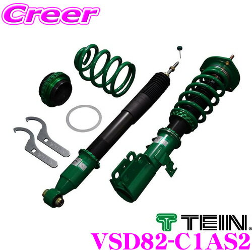 【5/9～5/15はエントリー+3点以上購入でP10倍】 TEIN テイン FLEX Z VSD82-C1AS2 減衰力16段階車高調整式ダンパーキット ダイハツ LA350S ミラ イース / LA550S ミラ トコット 用 3年6万キロ保証