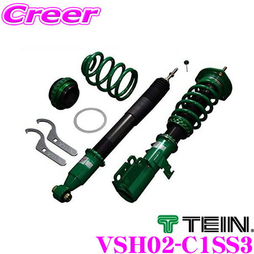 TEIN テイン FLEX Z VSH02C1SS3 減衰力16段階車高調整式ダンパーキット ホンダ CF6/CH9/CL1 アコードワゴン 用 3年6万キロ保証