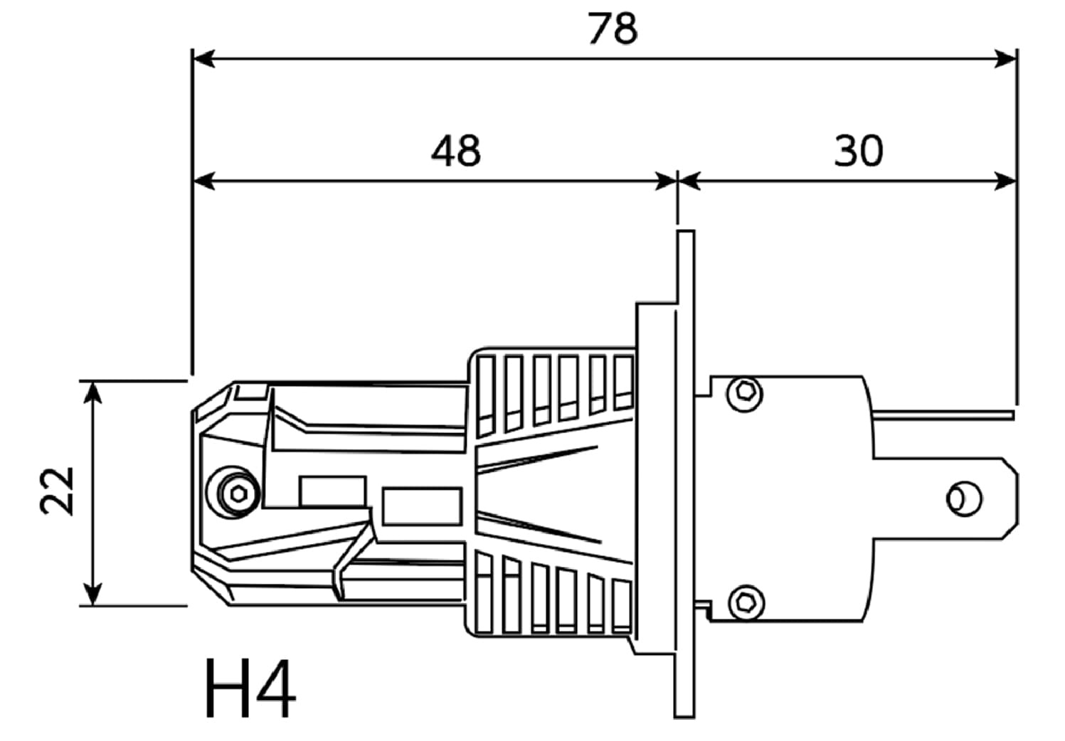 【最大77,777P】1/4で当たる大抽選 ヴァレンティ MRH41-H4-30 バイク用 LEDヘッドR...