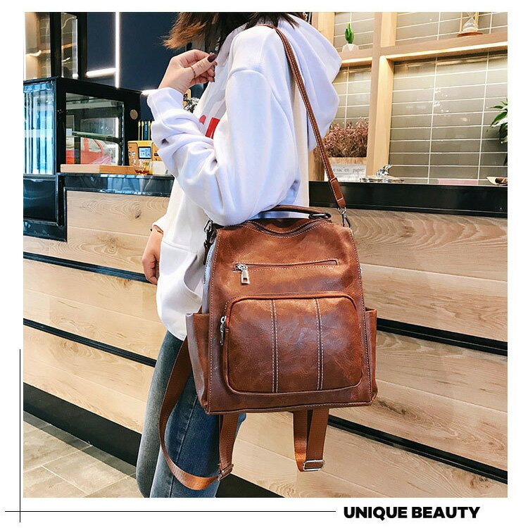 リュック リュックサック 大容量 2way 肩かけ デイパック レディース バッグ フェイクレザー 合成皮革 PU バックパック ママリュック 可愛い おしゃれ OL 通勤 通学 学生 女子 旅行 コンパクト 高校生 カジュアル シンプル 人気 プレゼント お出かけ アウトドア 入学式 軽い