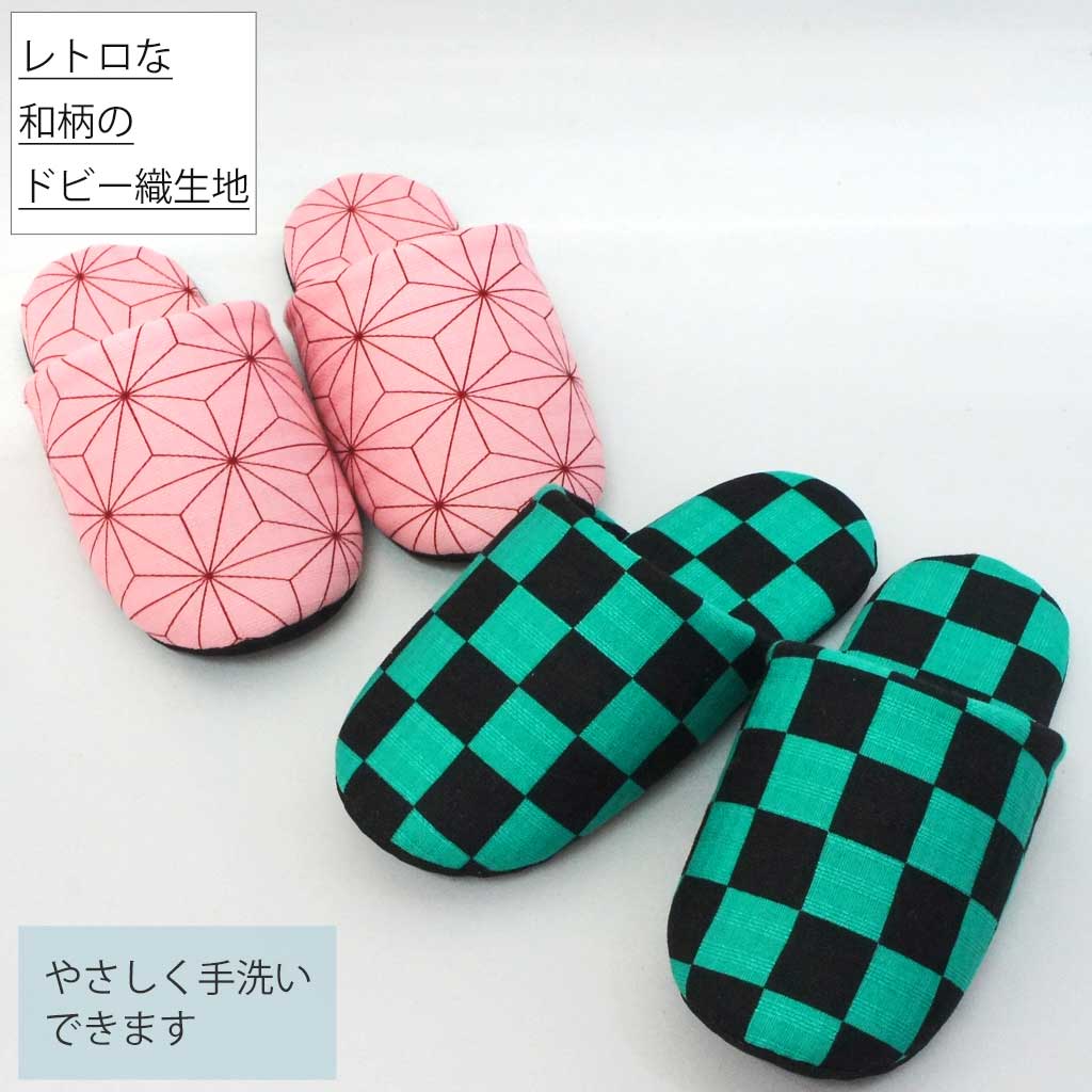 レトロな和柄のドビー織り生地