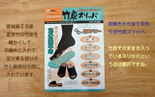 スリッパメンズ消臭抗菌Dセノーテ竹炭Lサイズ約27cmまで日本製竹踏み防カビ吸湿新陳代謝促進土踏まず刺激