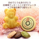 お祝いメッセージ入り 的デザインクッキー+こぐまキャラメルフィナンシェ+プチ焼き菓子3個セット 弓道 記念品