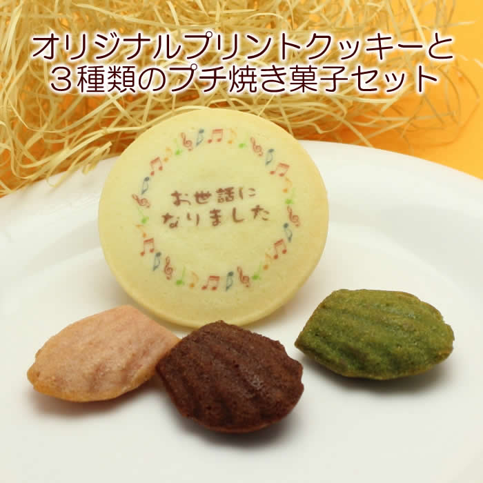 名入れクッキー 名入れ クッキー プチ焼き菓子3個セット 内祝い お菓子 メッセージ入り