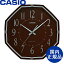 CASIO カシオ アナログ シンプル インテリア 電波 ブラウン クロック 国内正規品 掛け時計【IQ-1007J-5JF】