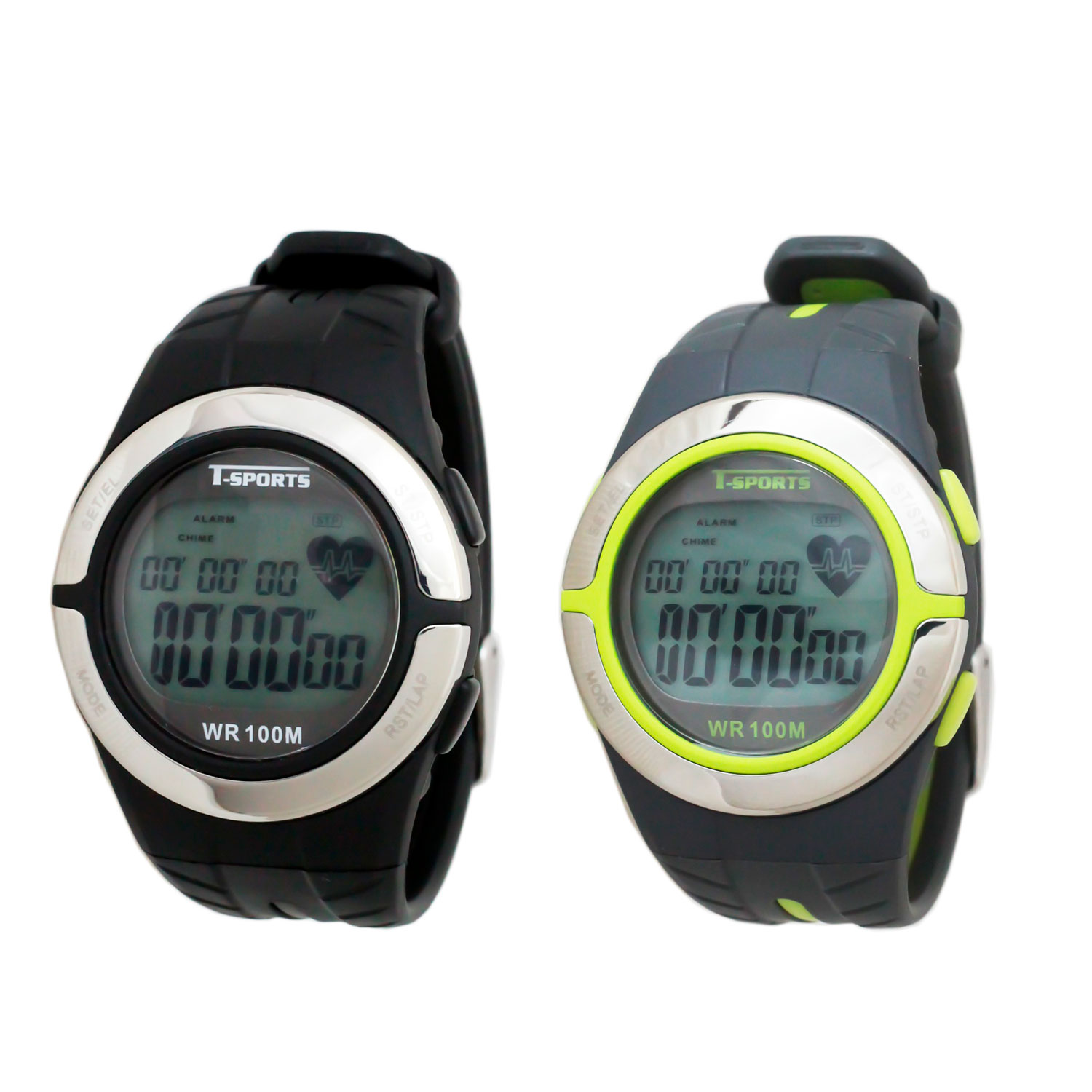 T-SPORTS ティースポーツ デジタルウオッチ 心拍計測 腕時計 メンズ レディース【TS-D028】