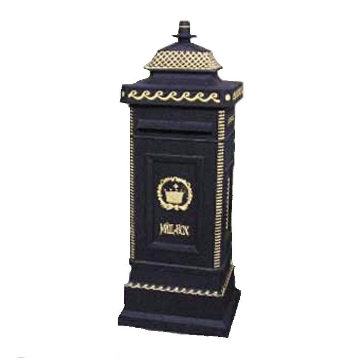 【ジャービス商事】ヨーロピアンメイルボックス 黒 35002N【代引不可】