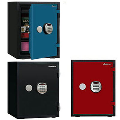 Diplomat（ディプロマット）クリスタルシリーズ　耐火・耐水デザイン金庫A530R3WR（BLUE/RED/BLACK）【耐火60分・A4サイズ対応】【代引不可】