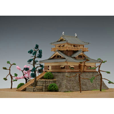 【日本製】木製1/150　丸岡城 （霞ヶ城）【ウッディジョーの木製模型】WoodyJOE【代引不可】趣味 初心者 ギフト プレゼント 天然木 レーザーカット加工 組立キット ウッディージョー