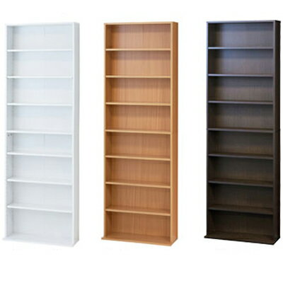 クロシオ　文庫本棚 W600 S（ホワイト・ナチュラル・ブラウン）39398・39409・39411【代引不可】