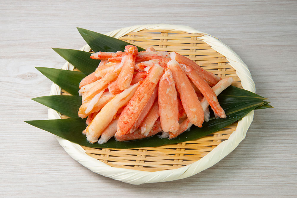 北海道産 ボイルズワイ棒肉折れ 1kg (2パック×500g) 札幌中一 GS-32 ズワイガニ ずわい蟹 ズワイ蟹