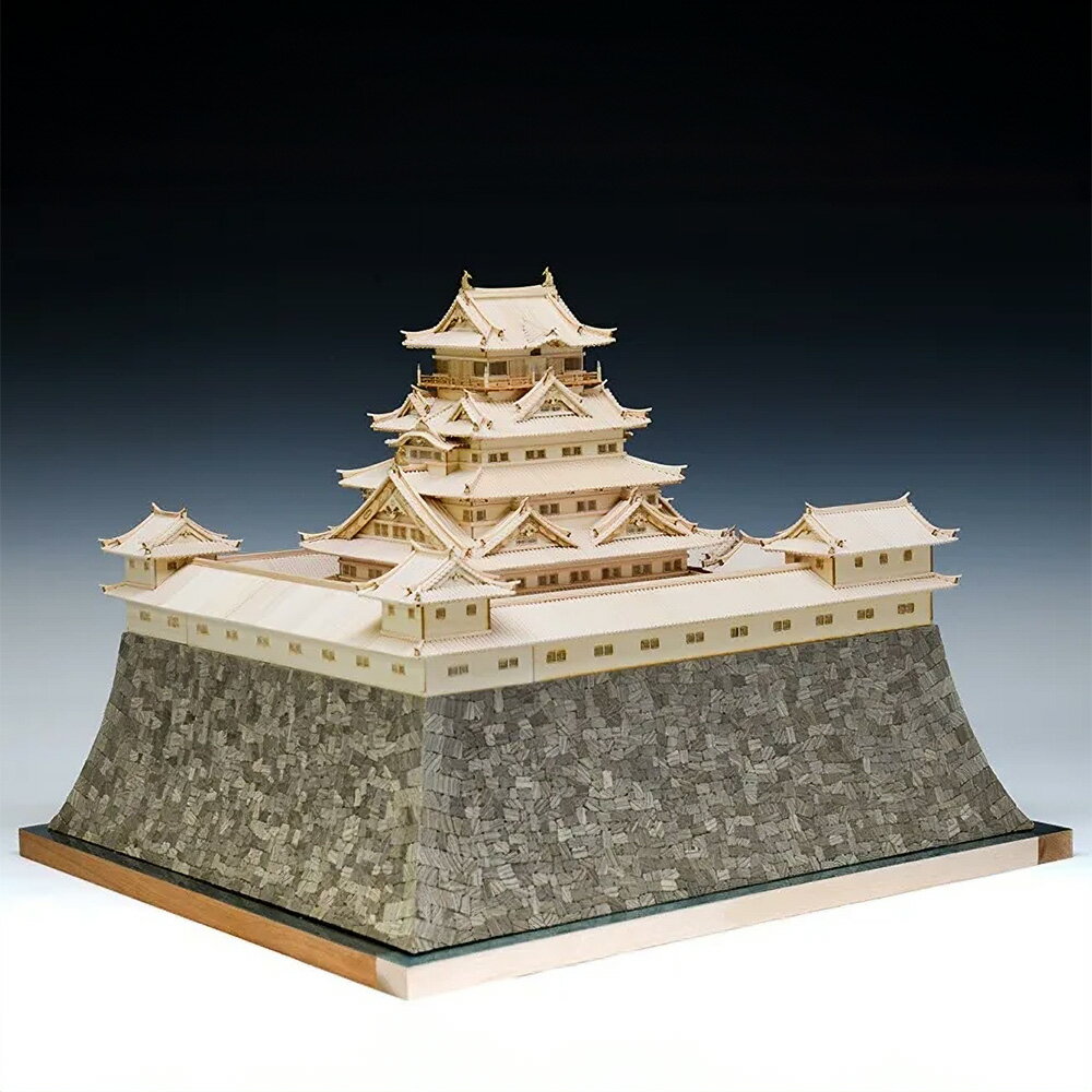 【日本製】建築1/150 駿府城【ウッディジョーの木製模型】WoodyJOE【代引不可】府中城 駿河府中城 静岡城 趣味 ギフト プレゼント 天然木 レーザーカット加工 組立キット ウッディージョー