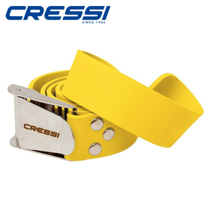 CRESSI ウェイト用ベルトPREMIUM ELASTIC RUBBER BELTプレミアムゴム製ベルト＆ ステンレスバックル