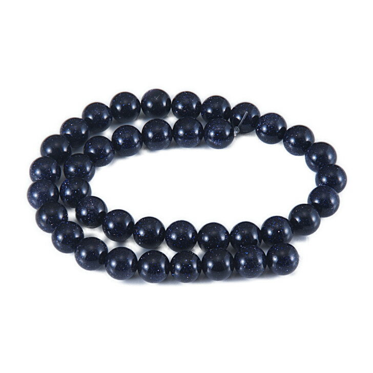 ブルーサンドストーン 10mm 1連 パワーストーン ビーズ パーツ 紫金石 紫砂石 連売り 通販 送料無料【訳あり】