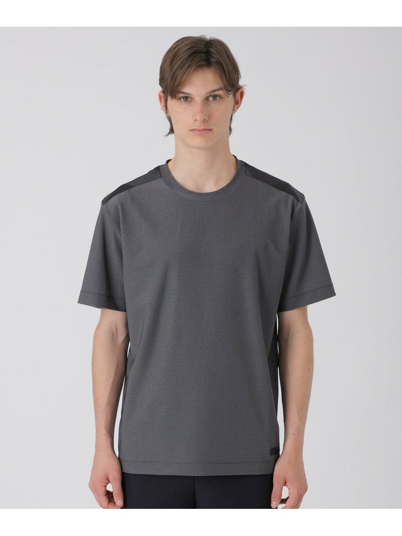 【BLACK lab.】AIRTOOLライトメッシュTシャツ BLACK LABEL CRESTBRIDGE ブルーレーベル / ブラックレーベル・クレストブリッジ トップス その他のトップス ネイビー グレー【送料無料】[Rakuten Fashion]