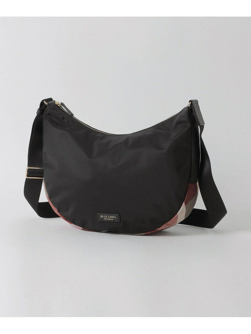 パーシャルクレストブリッジチェックナイロンワンショルダー BLUE LABEL CRESTBRIDGE ブルーレーベル / ブラックレーベル・クレストブリッジ バッグ その他のバッグ ブラック ネイビー