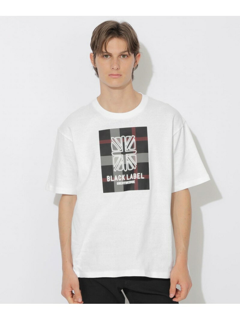 【WEB限定】ネオンユニオンジャックスラブTシャツ BLACK LABEL CRESTBRIDGE ブルーレーベル / ブラックレーベル・クレストブリッジ トップス その他のトップス ホワイト ブラック【送料無料】[Rakuten Fashion]