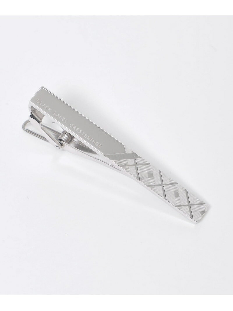 クレストブリッジチェックハーフダイヤカットタイバー BLACK LABEL CRESTBRIDGE ブルーレーベル / ブラックレーベル・クレストブリッジ アクセサリー・腕時計 その他のアクセサリー・腕時計 ブラック グレー【送料無料】[Rakuten Fashion]