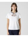 プレーティング天竺ボウタイTシャツ BLUE LABEL CRESTBRIDGE ブルーレーベル / ブラックレーベル・クレストブリッジ トップス その他のトッ...