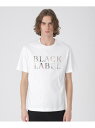 チェックコンビロゴグラフィックTシャツ BLACK LABEL 