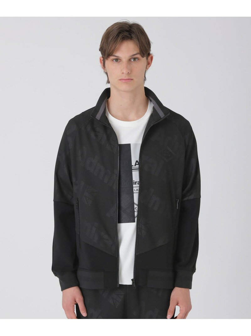 【WEB・一部店舗限定】【BLACK lab.*Admiral】メッシュジャカードロゴトラックジャケット BLACK LABEL CRESTBRIDGE ブルーレーベル / ブラックレーベル・クレストブリッジ トップス その他のトップス ブラック【送料無料】[Rakuten Fashion]