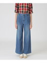ライトデニムワイドパンツ BLUE LABEL CRESTBRIDGE ブルーレーベル / ブラックレーベル・クレストブリッジ パンツ その他のパンツ ネイビー...
