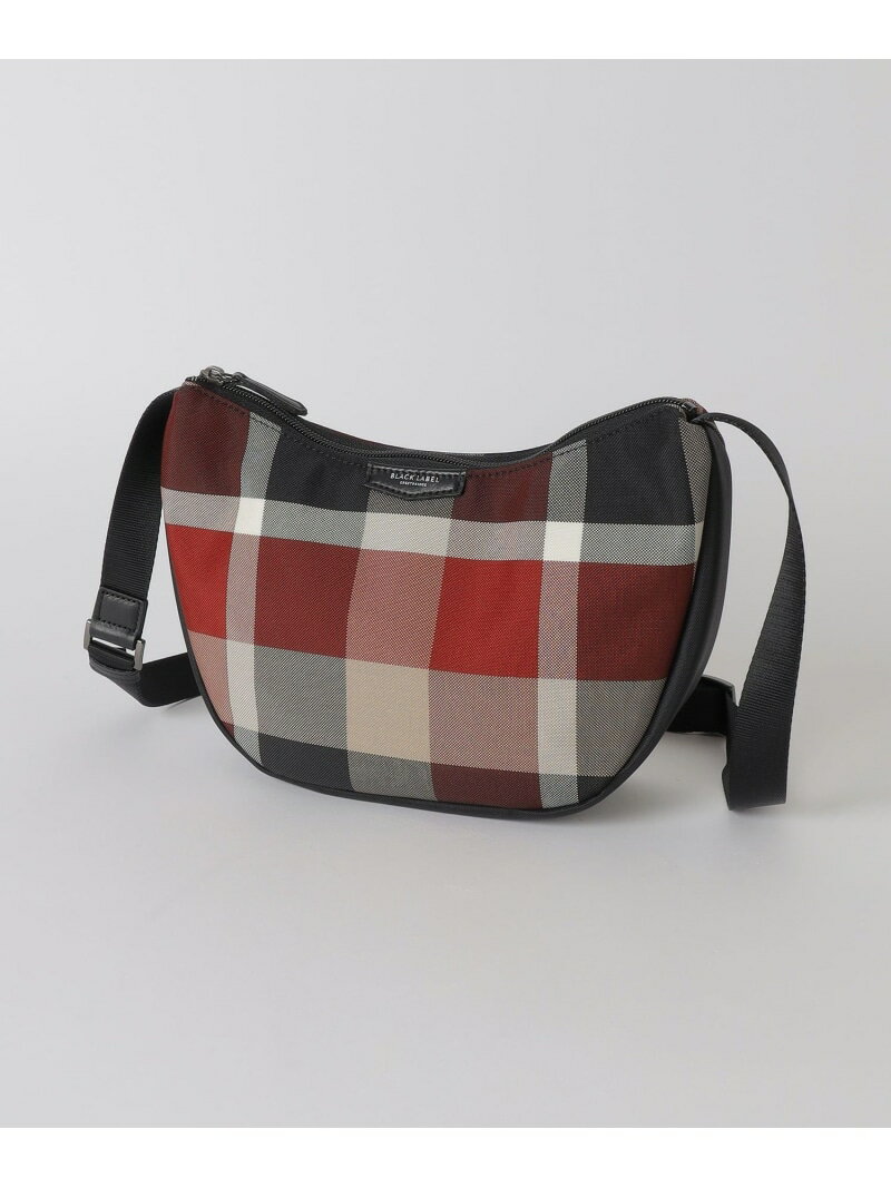 【SALE／25%OFF】ナイロンオックスクレストブリッジチェックショルダーボディバッグ BLACK LABEL CRESTBRIDGE ブルーレーベル / ブラックレーベル・クレストブリッジ バッグ その他のバッグ ベージュ レッド【RBA_E】【送料無料】[Rakuten Fashion]