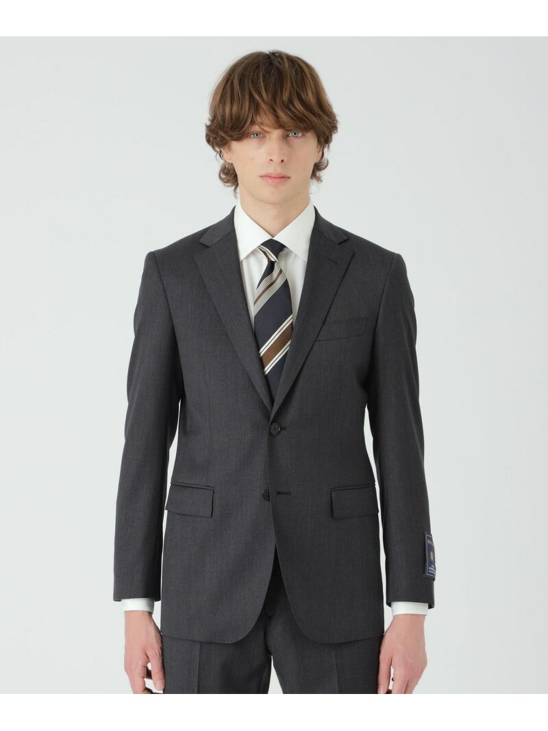 MARTINSONSダークグレーソリッド BLACK LABEL CRESTBRIDGE ブルーレーベル / ブラックレーベル・クレストブリッジ スーツ・フォー...