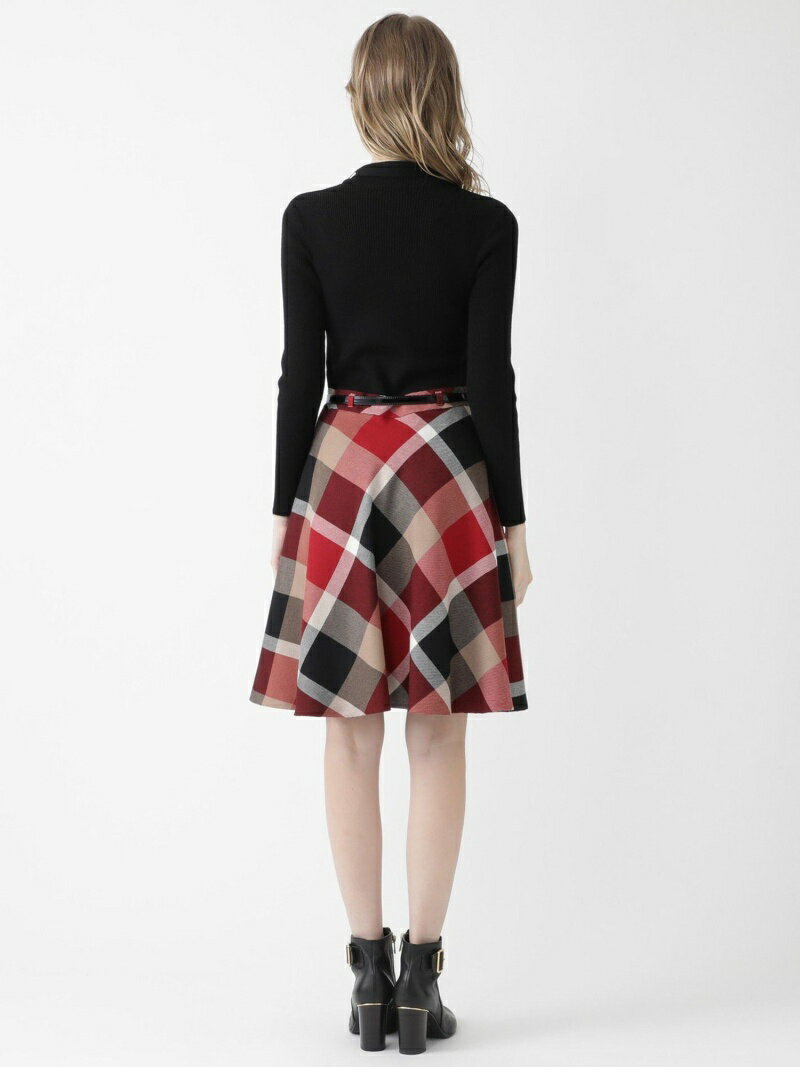 Rakuten Fashion クレストブリッジチェックウールビエラワンピース Blue Blue Label レッド Crestbridge ブルーレーベル ブラックレーベル クレストブリッジ ワンピース シャツワンピース レッド ブラウン 送料無料 Bluelabel Blacklabel Crestbridgeblue Label