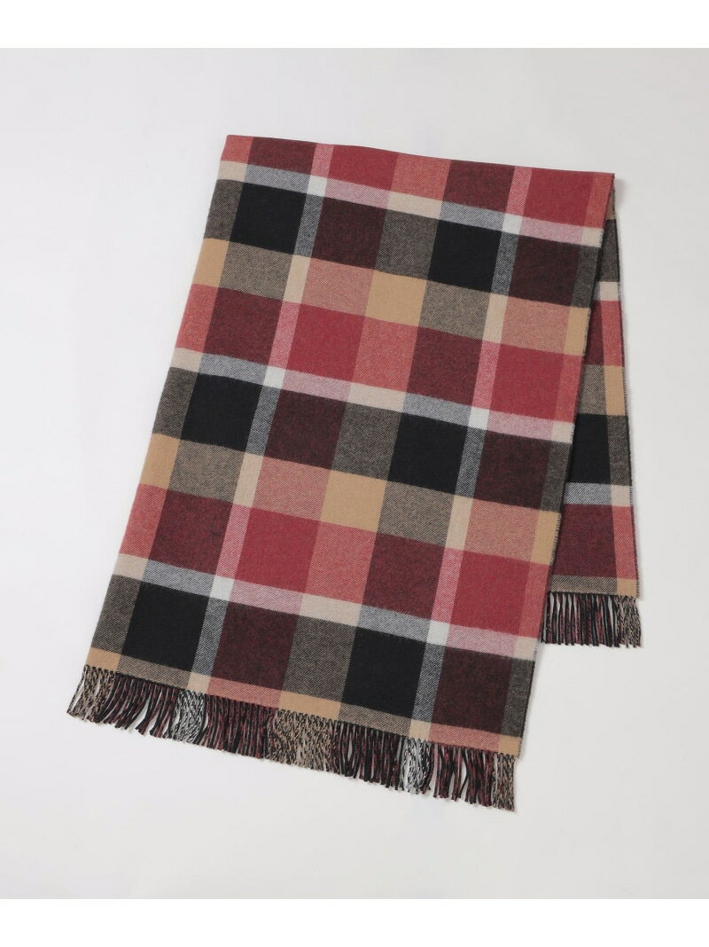 【WEB限定】【10th ANNIVERSARY】Johnstonsクレストブリッジチェックブランケット BLACK LABEL CRESTBR..